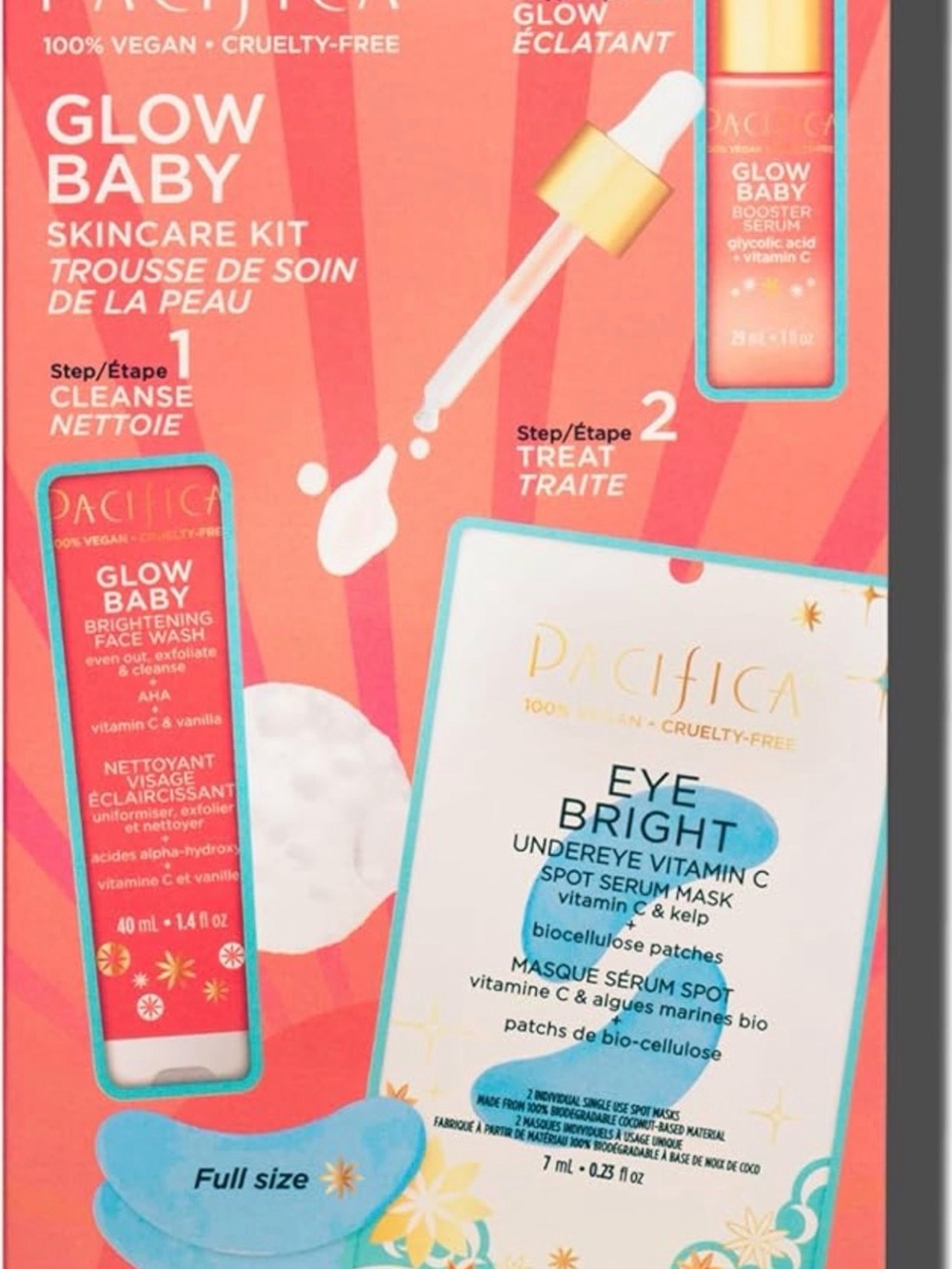 Pacifica Glow Baby Skincare Set - Coral & Aqua Accents